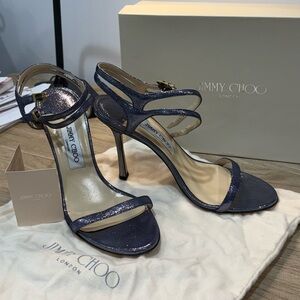 Jimmy Choo Glitter Heeled sandals/with box/ size 40EU